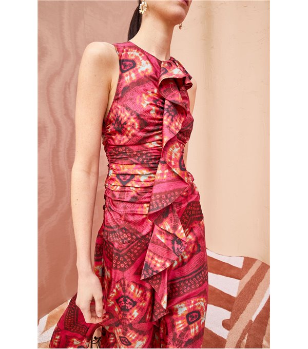 OTHELLA-Vestido seda estampada OTHELLA-Vestido seda estampada