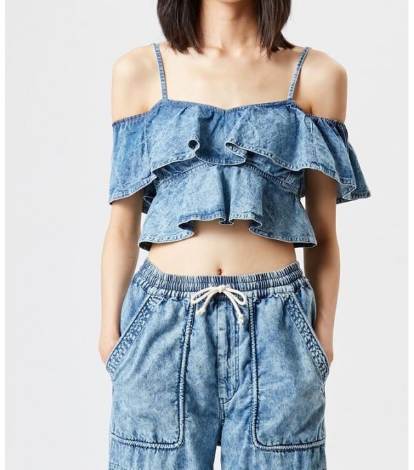 VOLOTEO-Top lupita denim VOLOTEO-Top lupita denim