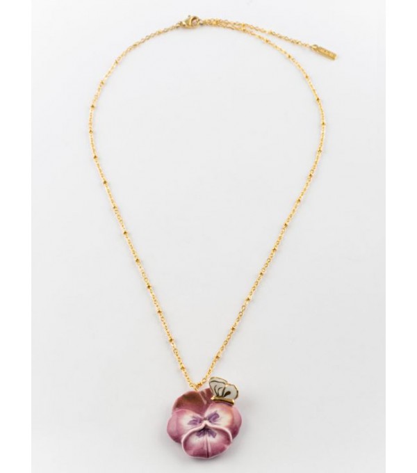 Colllar flor granate