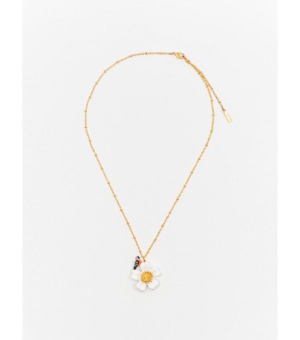 Collar flor y pájaro Collar flor y pájaro