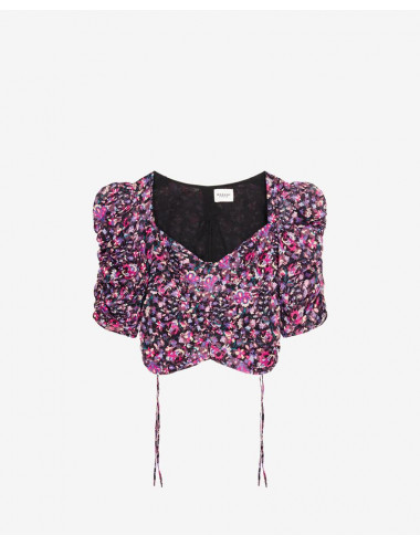 GALAOR-Crop top estampado