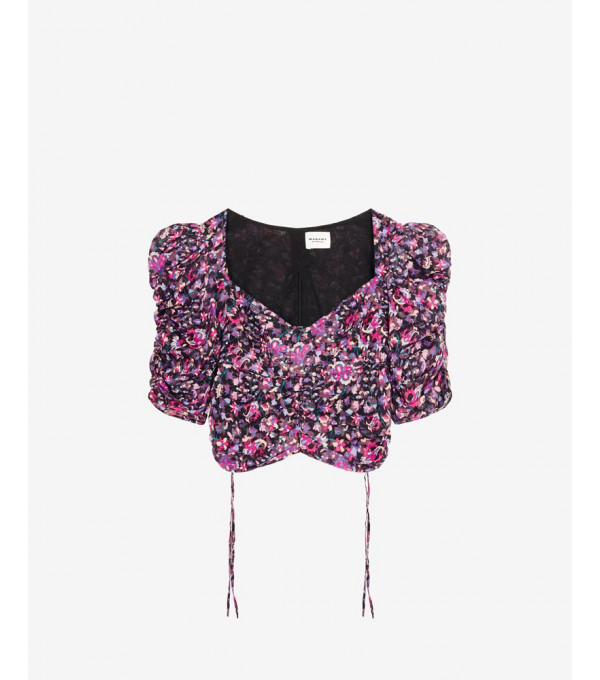 GALAOR-Crop top estampado