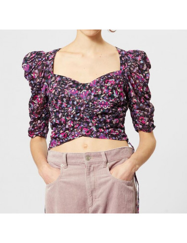 GALAOR-Crop top estampado