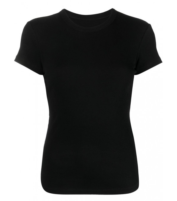 TAOMI - Knitted T-shirt - black