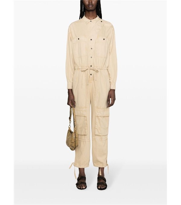 IDANY - Cargo jumpsuit - beige