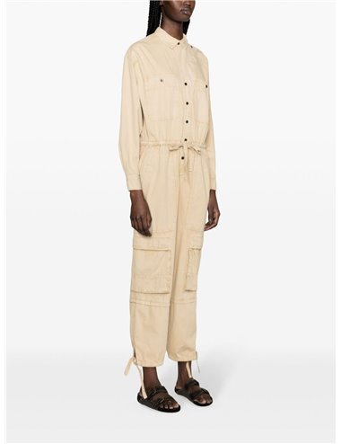 IDANY - Cargo jumpsuit - beige