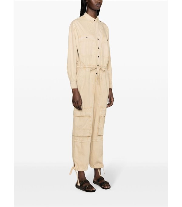 IDANY - Cargo jumpsuit - beige