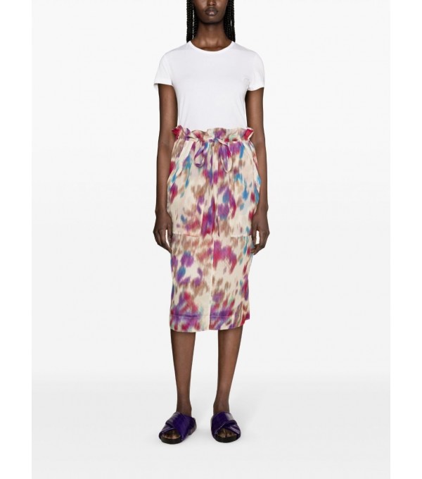 NOALI-Falda midi estampada