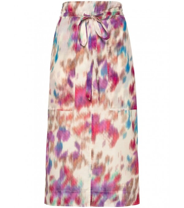 NOALI-Falda midi estampada