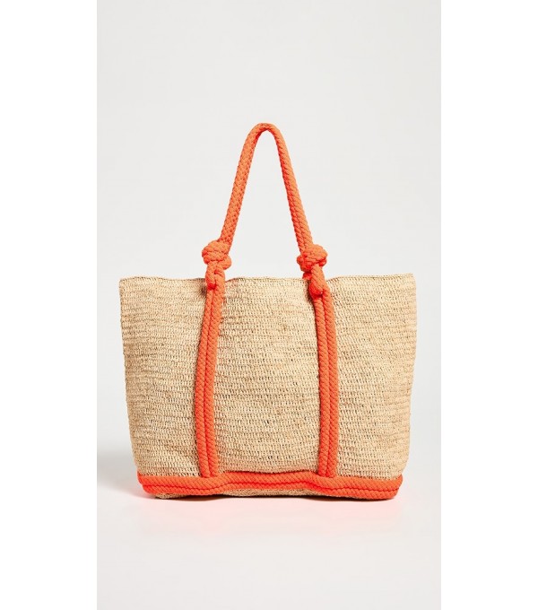 CABAS L-Bolso rafia cuerda