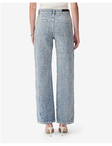 LAMBERT - Embroidered denim