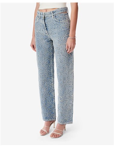 LAMBERT - Embroidered denim