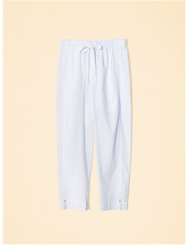 DRAPER - Thin cotton trousers - light blue