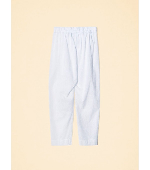 DRAPER - Thin cotton trousers - light blue
