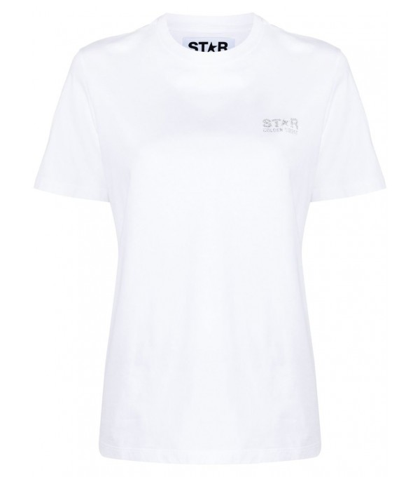 STAR W'S - Camiseta estrella glitter - plateado