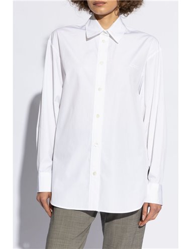 FABRIZA - Poplin shirt - white