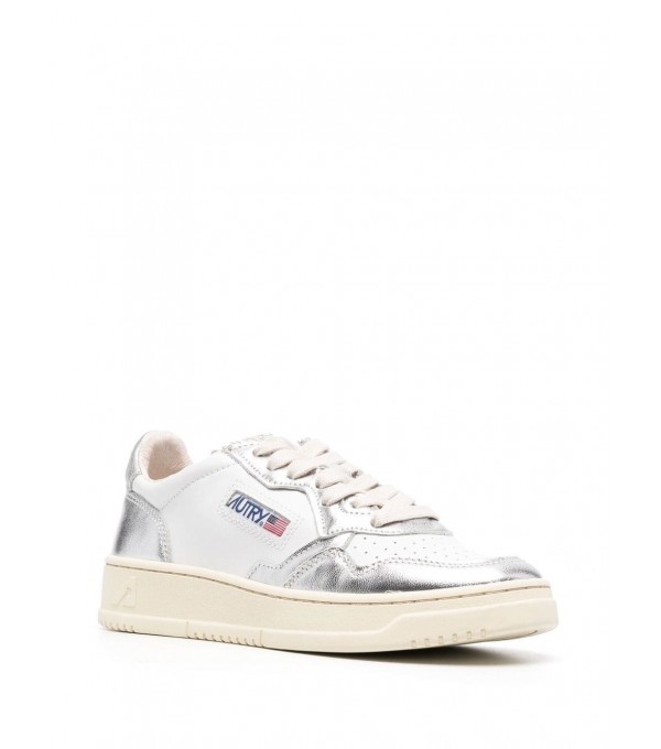 Sneaker high bicolor metálica