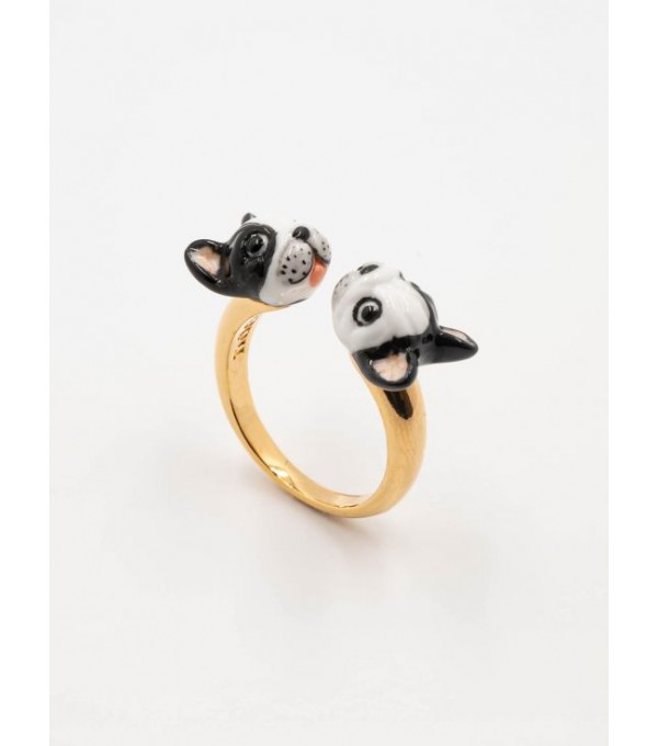 Anillo dos caras bull-dog Anillo dos caras bull-dog