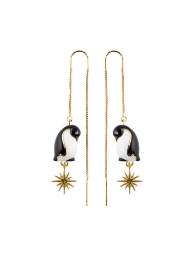 Pendientes cadena pingüino