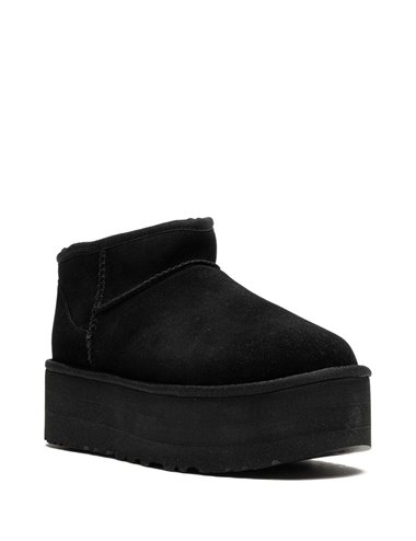 Ultra Mini Platform Bootie - Black