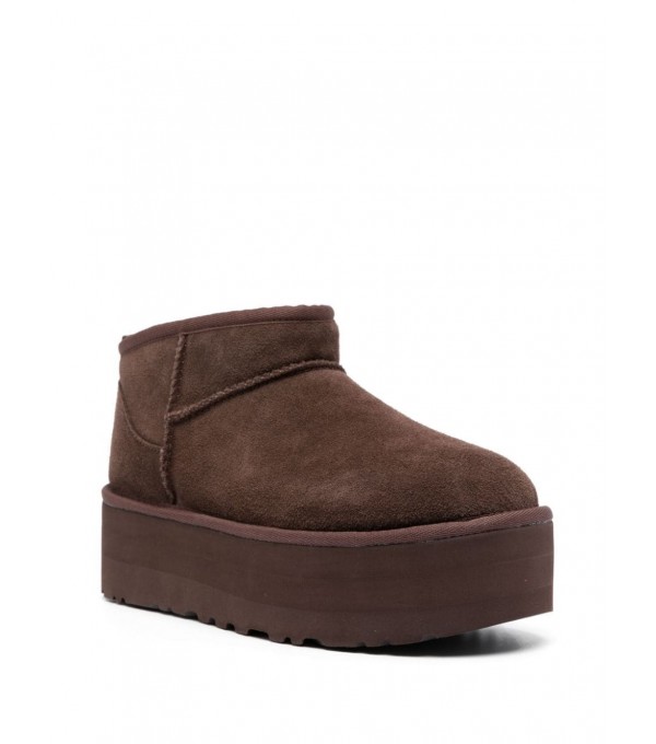Botín ultramini plataforma - marrón