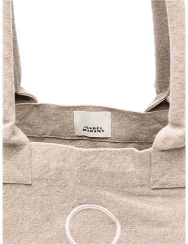 YENKY ZIPPED - Logo zip tote bag - beige