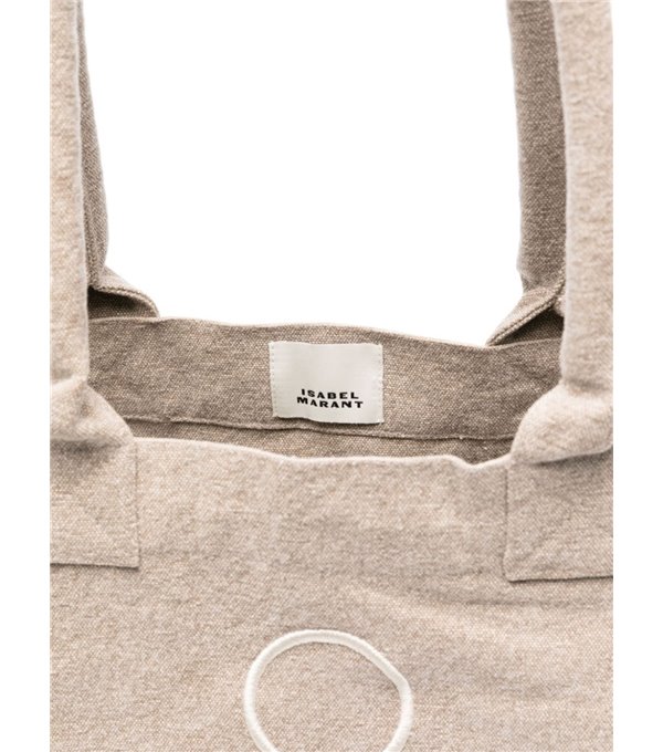 YENKY ZIPPED - Logo zip tote bag - beige