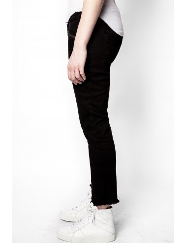 AVA - Vaqueros con cremallera - negro