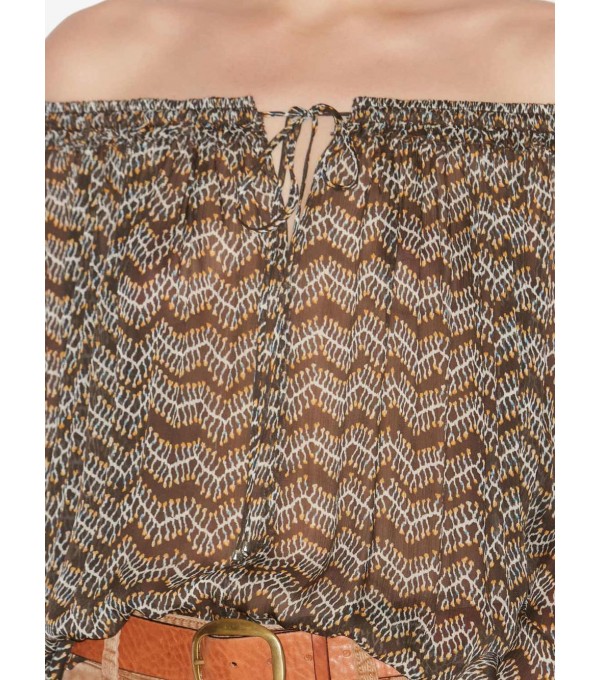 VUTTI - Printed georgette top - black VUTTI - Printed georgette top - black