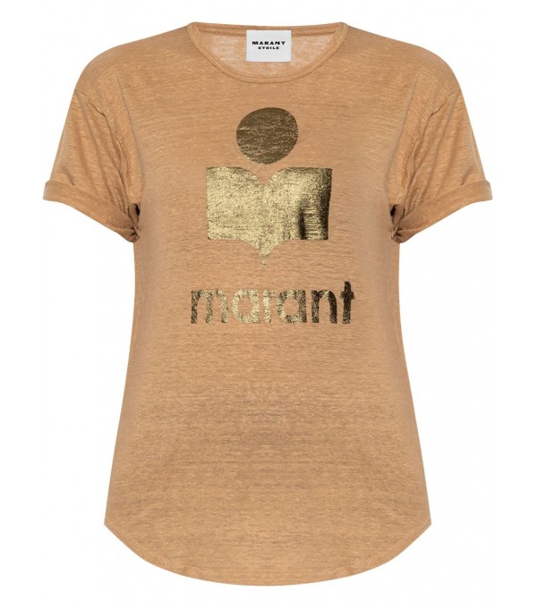 C/KOLDI-Camiseta mc logo lino