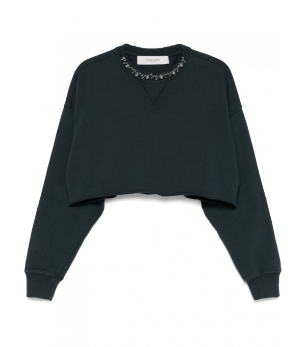 Sudadera crop strass Sudadera crop strass