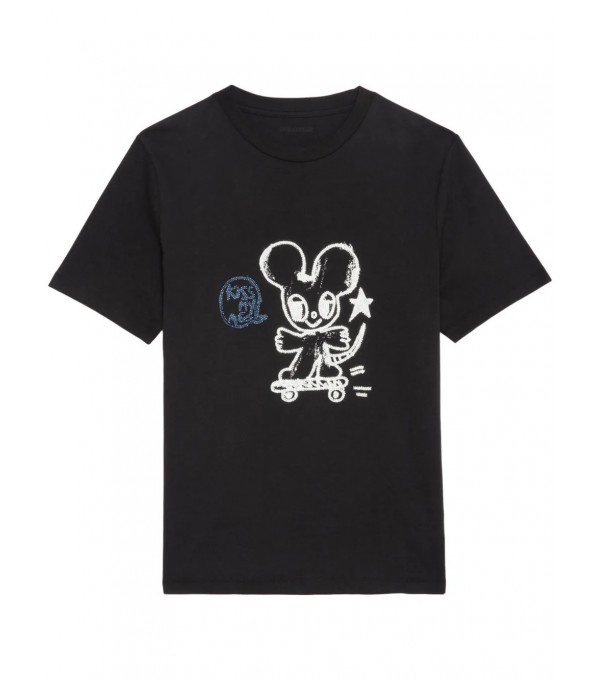 EDWIN-Camiseta mouse strass