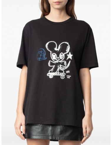EDWIN-Camiseta mouse strass