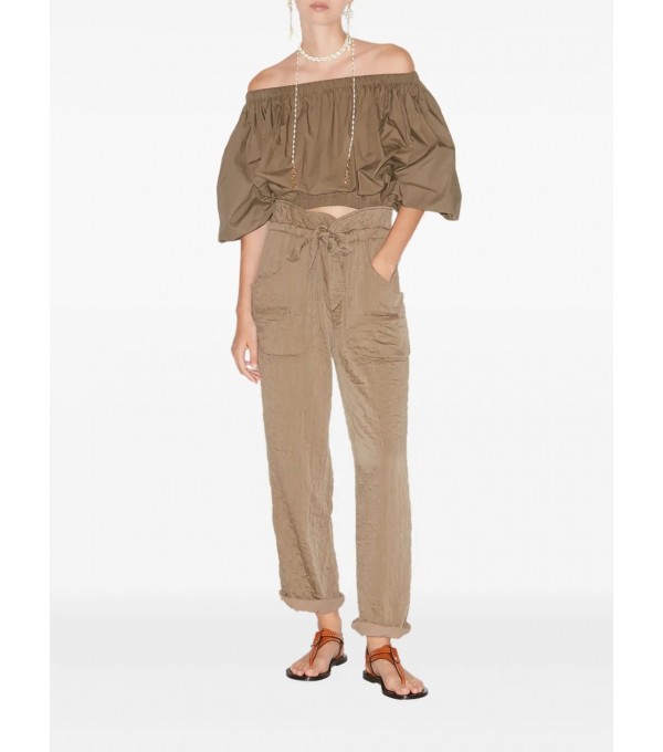 SERIDA - Quilted trousers - khaki SERIDA - Quilted trousers - khaki
