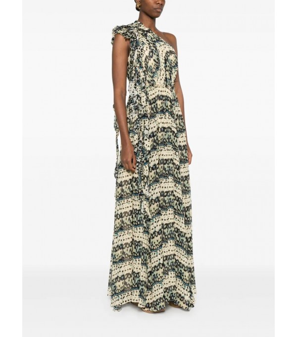 ADONA-Vestido largo asimétrico print ADONA-Vestido largo asimétrico print