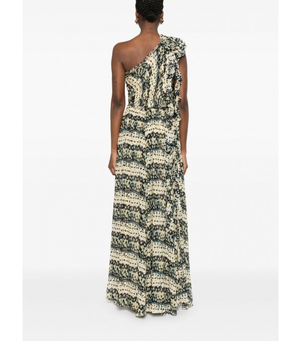 ADONA-Vestido largo asimétrico print ADONA-Vestido largo asimétrico print