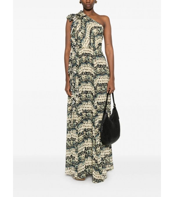 ADONA-Vestido largo asimétrico print ADONA-Vestido largo asimétrico print