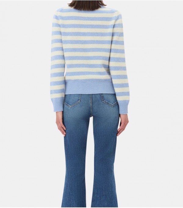 Striped sweater with kittens Striped sweater with kittens