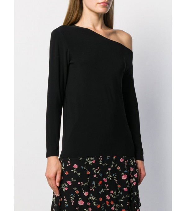 Top asimétrico - negro