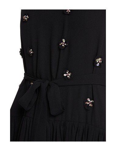 ELENI - Vestido gasa flores bordadas