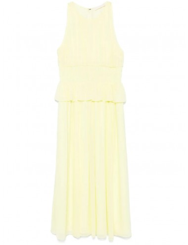 ADELINE-Vestido escote plisado