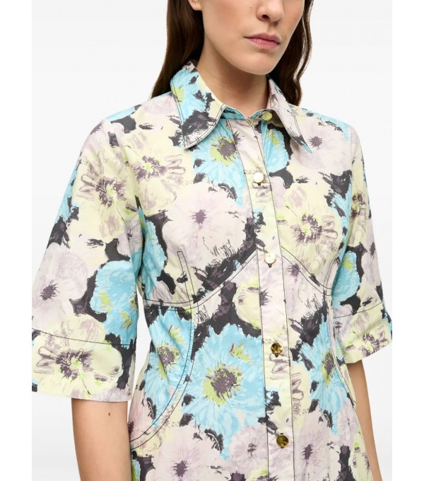 Vestido camisero flores