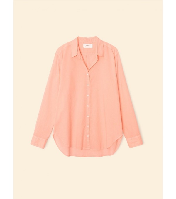 BEAU - Fine Cotton Shirt - grapefruit