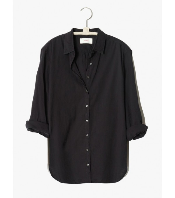 BEAU - Camisa algodón fino - negro