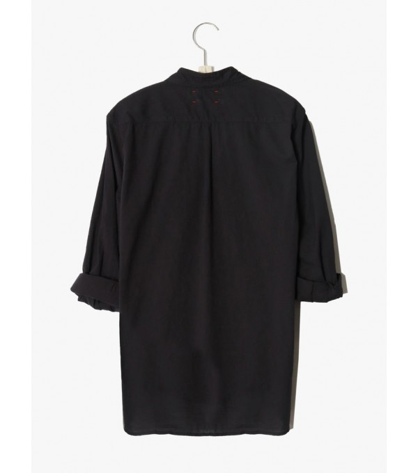 BEAU - Camisa algodón fino - negro