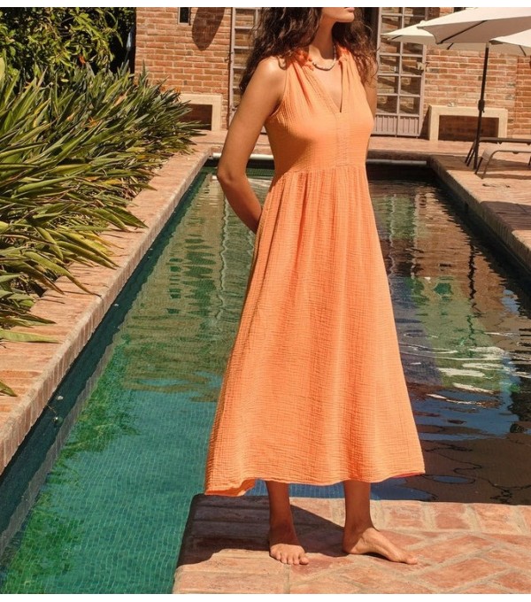 LIZA-Vestido largo bambula LIZA-Vestido largo bambula