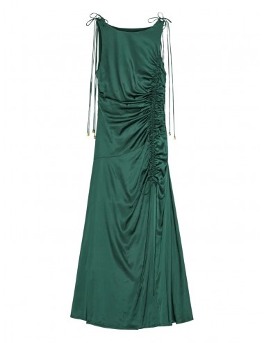 Vestido largo satinado