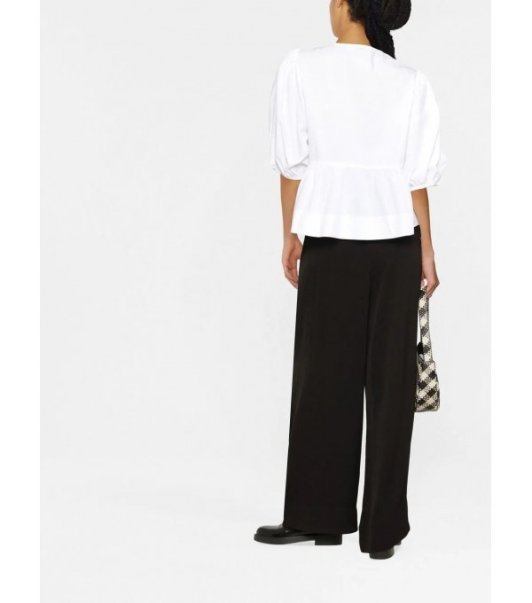 Poplin blouse - white