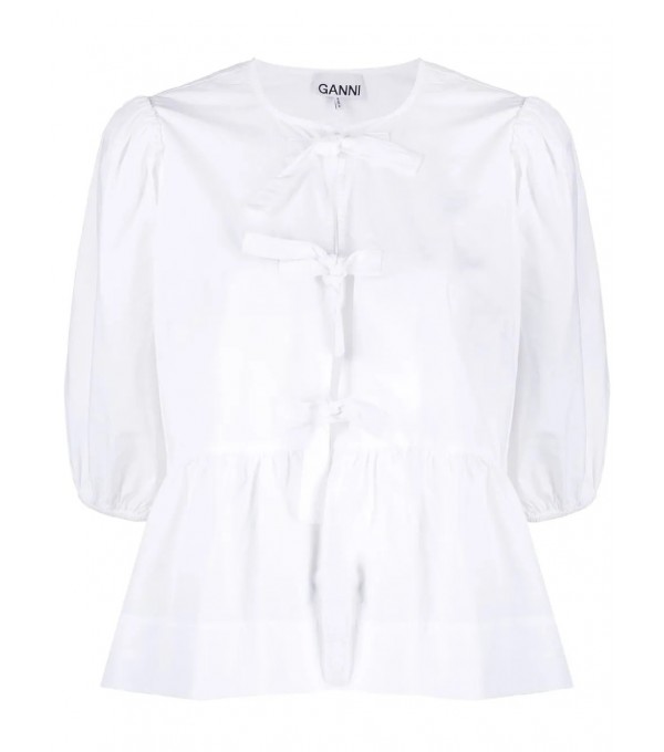 Poplin blouse - white
