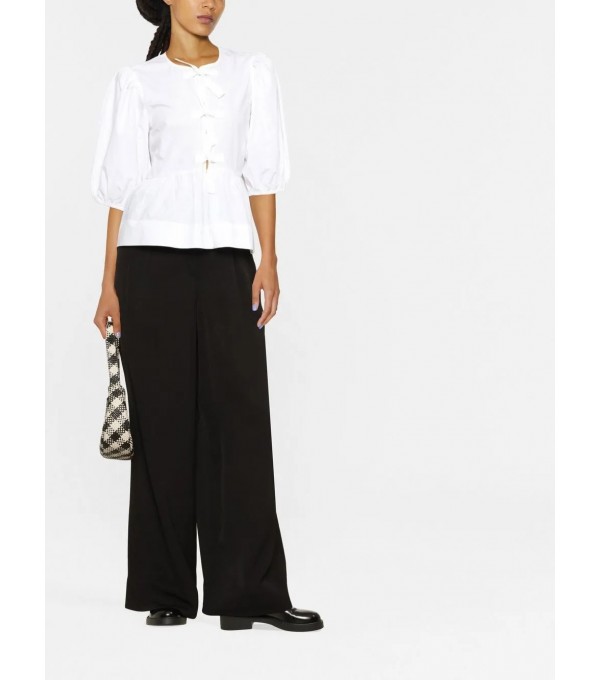 Poplin blouse - white